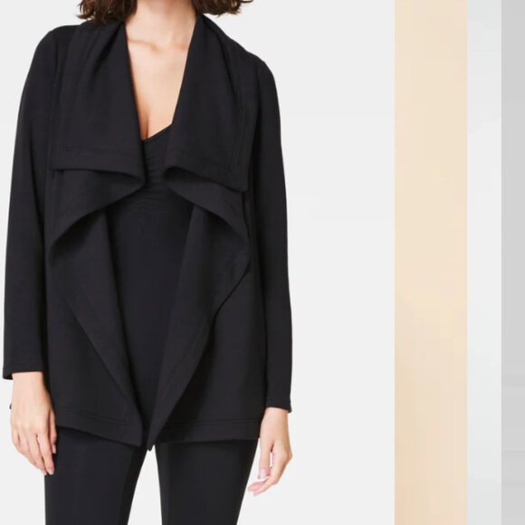 SPANX AirEssentials Open Wrap Cardigan Sweater Black XL - Picture 2 of 14